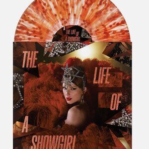 The Life of a Showgirl: Red Lipstick & Lace Transparent Vinyl